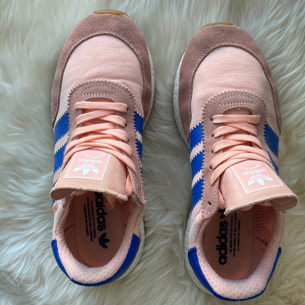 Adidas Iniki Pink/Blue, Size 8
